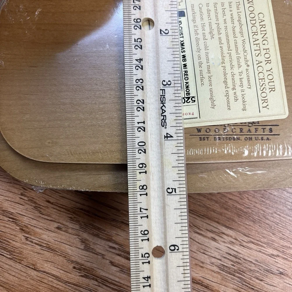 Longaberger Special Edition Customer Christmas Lid with Red Knob 9x5 NEW 5207622
